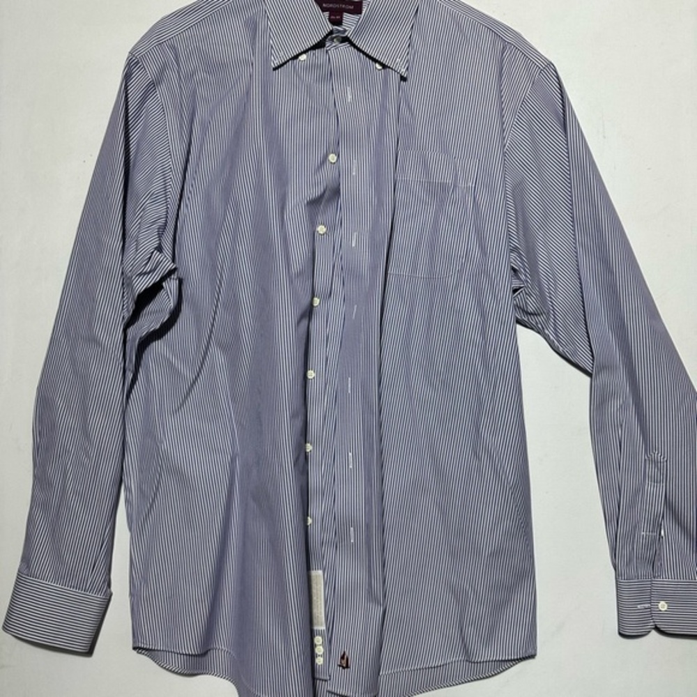 Nordstrom Navy Striped Dress Shirt